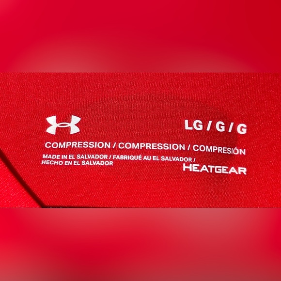Men's Under Armour HeatGear Long Sleeve- Large, Red - Picture 2 of 4